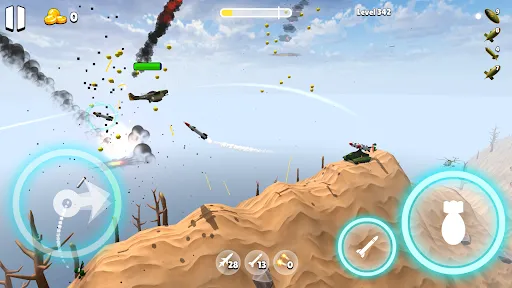 Gameplay screenshot 4 from Bomber Ace: WW2 war plane game - Action game